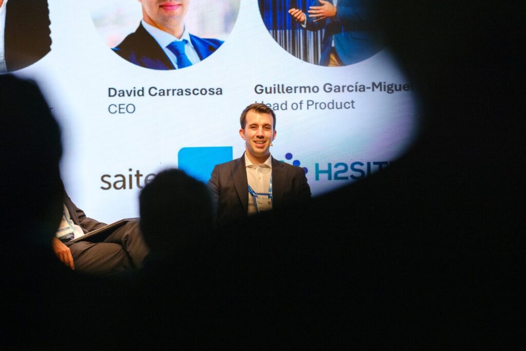 CEO of Saitec Offshore discussing energy innovation opportunities in Bizkaia region at Energy Tech Summit 2026