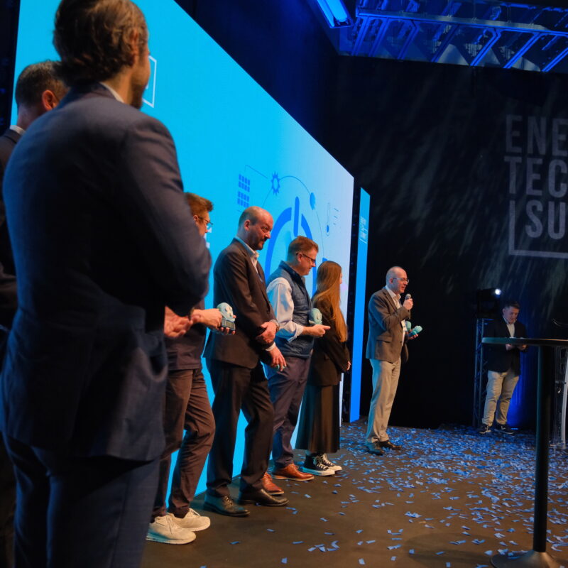 Energy Tech Challengers pitchers on stage