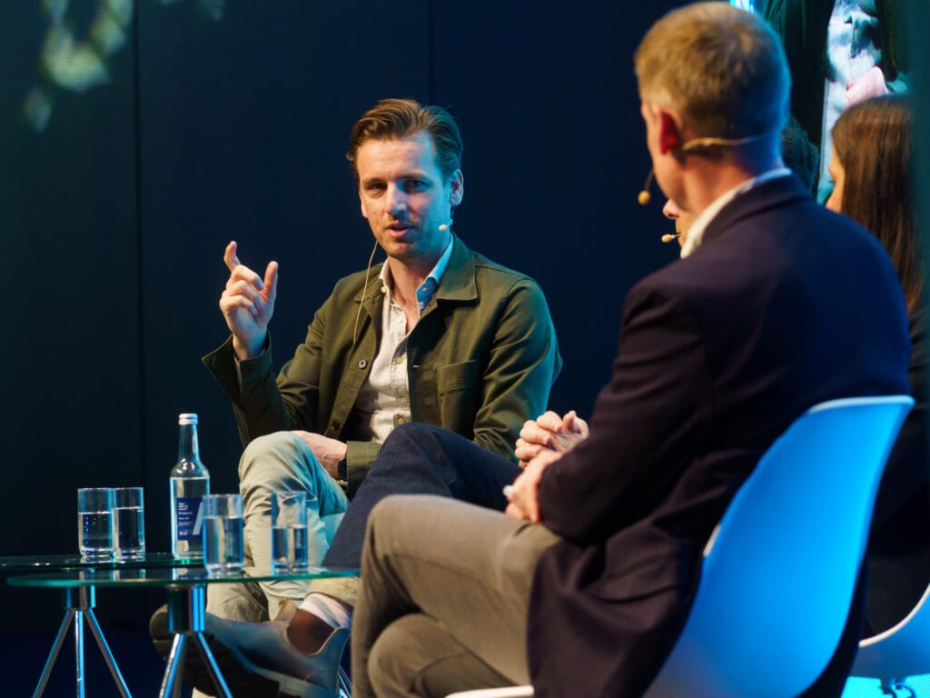 Bas van Beijern speaking at Energy Tech Summit 2025