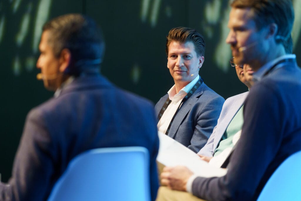Christian Patino speaking at Energy Tech Summit