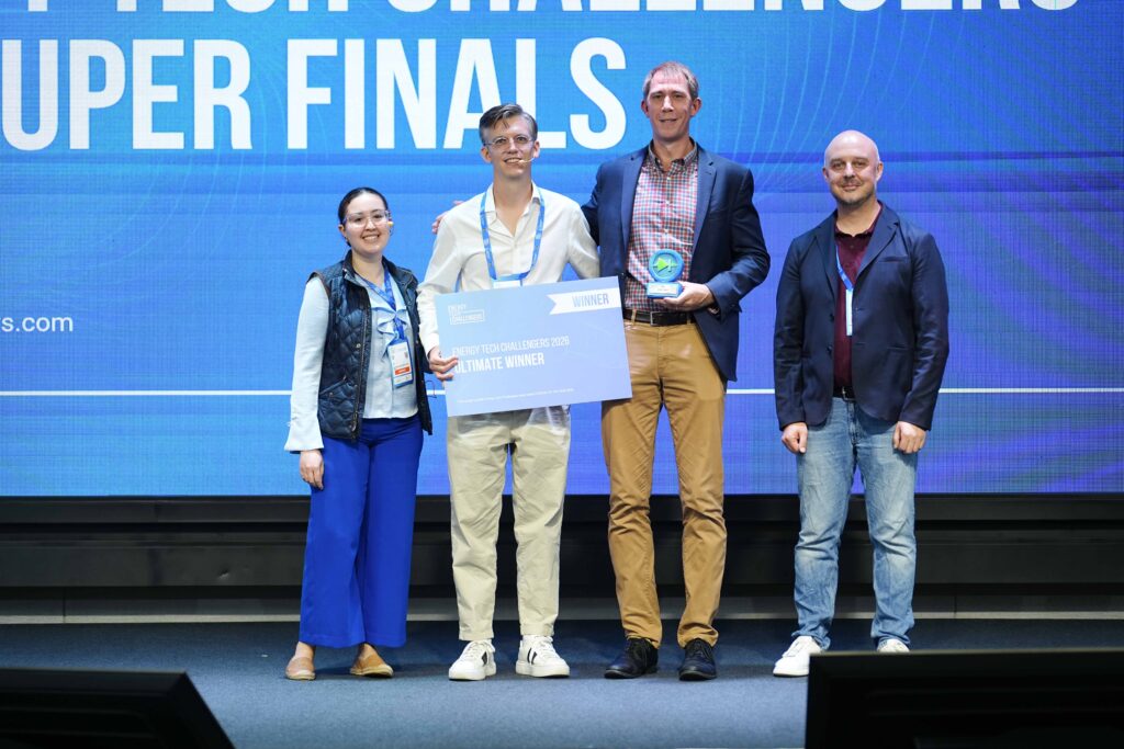 SiTration team receiving the Energy Tech Challengers Asia 2026 overall winner award